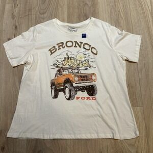 Women's‎ Ford Official Licensed Product Bronco Short Sleeve Graphic Tee Sz XXL